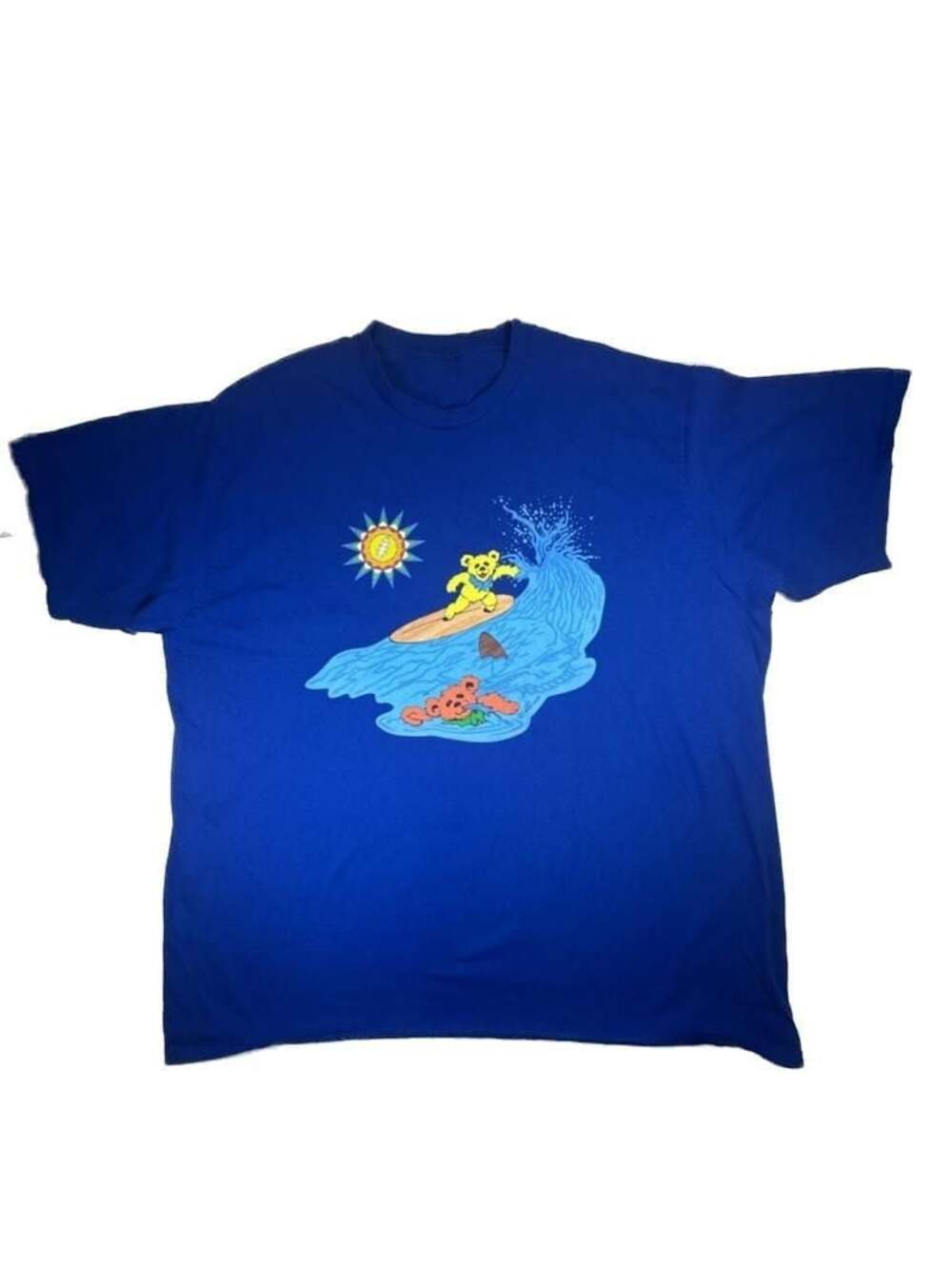 Grateful Dead Dancing Bears Surfing Royal Blue T-Shirt